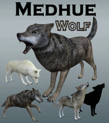 Medhue 3D Wolf