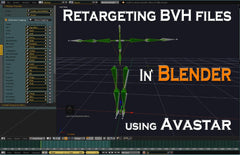 Retargeting BVH files in Blender using Avastar - Tutorial